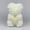 X, variant on Eternal Rose Bear - Handmade Artificial Rose Bear with Elegant Pearl Heart - Ideal Gift for Valentine's Day, Christmas, and Mother's Day