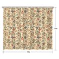 thumbnail image 5 of Pioneer Flower Floral Print Pattern Shower Curtain 84”x72", Bathroom Decorative Shower Curtain Set with 12 Hooks, Waterproof Washable, 5 of 6