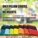 thumbnail image 5 of Fundas de Almohada Impermeables para Exterior SOFJAGETQ 45x45 cm - 4 piezas, 5 of 7