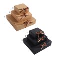 thumbnail image 4 of Toystoory 20 piezas caja de embalaje de dulces Mini caja de papel Kraft clásica contenedor bolsas dulces regalos de Festival evento de Almacenamiento y organización del hogar Negro/S11.5*11.5*5cm, 4 of 6