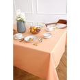 thumbnail image 2 of Solino Home Cotton Linen Tablecloth for Rectangle Tables 58 x 84 Inch - Hemstitch Peach Bloom Table Cloth - Machine Washable Cloth Tablecloth for Mothers Day, Spring, Easter, 2 of 4