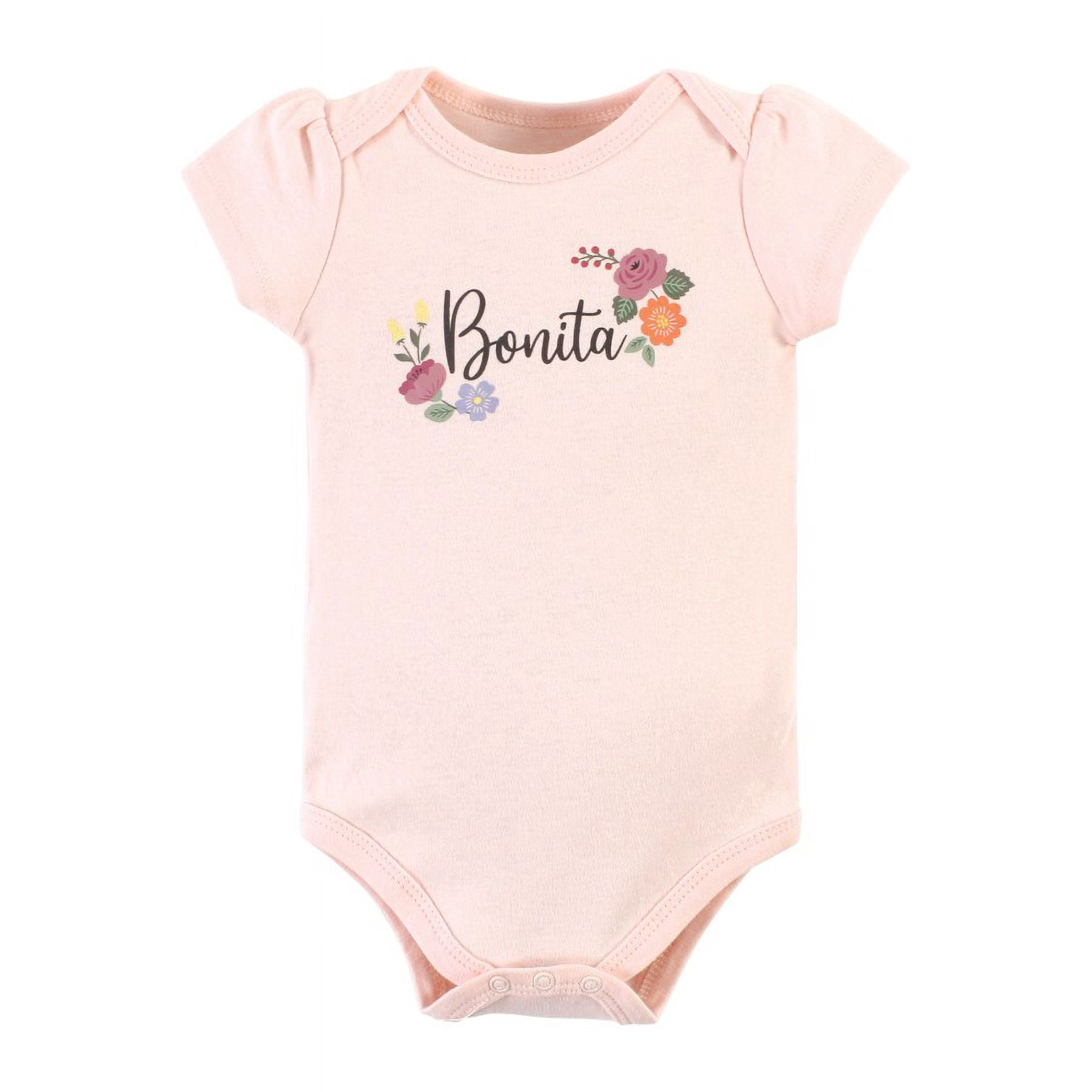 Hudson Baby Short Sleeve Bodysuits, 5-Pack, Newborn- 24 Months