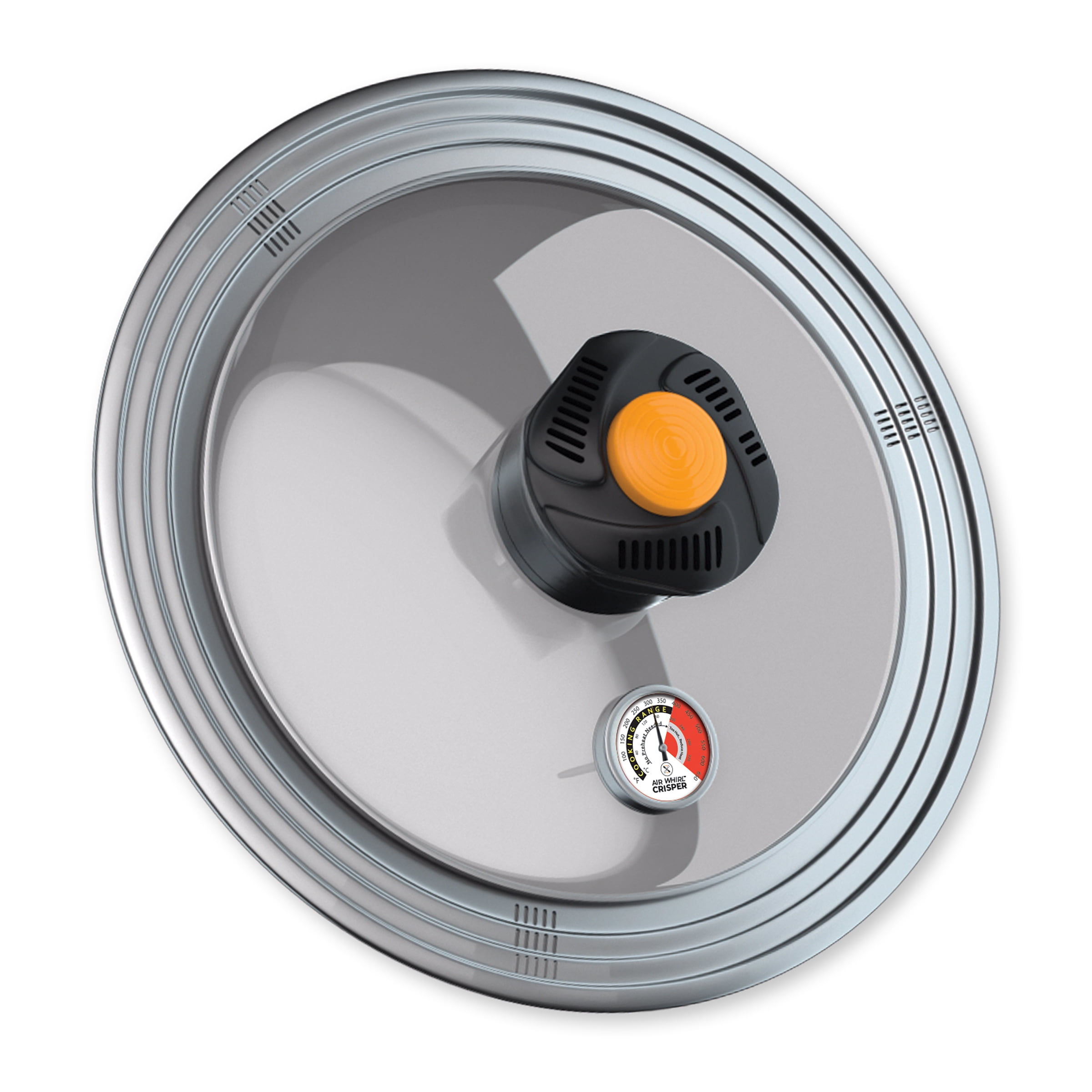 Air Whirl Crisper Air Fryer Lid for Pots & Pan, Capacity Fits 10 to 12