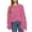 Pink, variant on JGGSPWM Solid Tassel Fringe Sweaters for Womens Spring Sweater Winter Jumper Lightweight Tops Boat Neck Long Sleeve Pullover Purple S