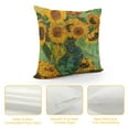 thumbnail image 4 of Nawypu Sunflowers in Vase Van Gogh Throw Pillow Cover Case for Couch Sofa Bed Home Decor, 4 of 5