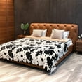 thumbnail image 6 of Fleece Black Cow Print Throw Blankets Soft Flannel Cozy Cow Blankets for Adults, Lightweight Fuzzy Cow Print Blanket for Couch Sofa Bed Office Warm Plush Cow Blankets for All Season (50×60in), 6 of 6