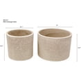 thumbnail image 5 of Set de 2 maceteros de cerámica 10 y 12 cm con Drenaje blanco Elly Decor ED-MCDSET02, 5 of 5