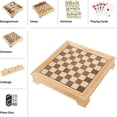 thumbnail image 2 of Deluxe 7-in-1 Classic Board Games Set With Chess Board, Backgammon, Dominos, Checkers, Dice Set, Cribbage Board, and Card Games, 2 of 13