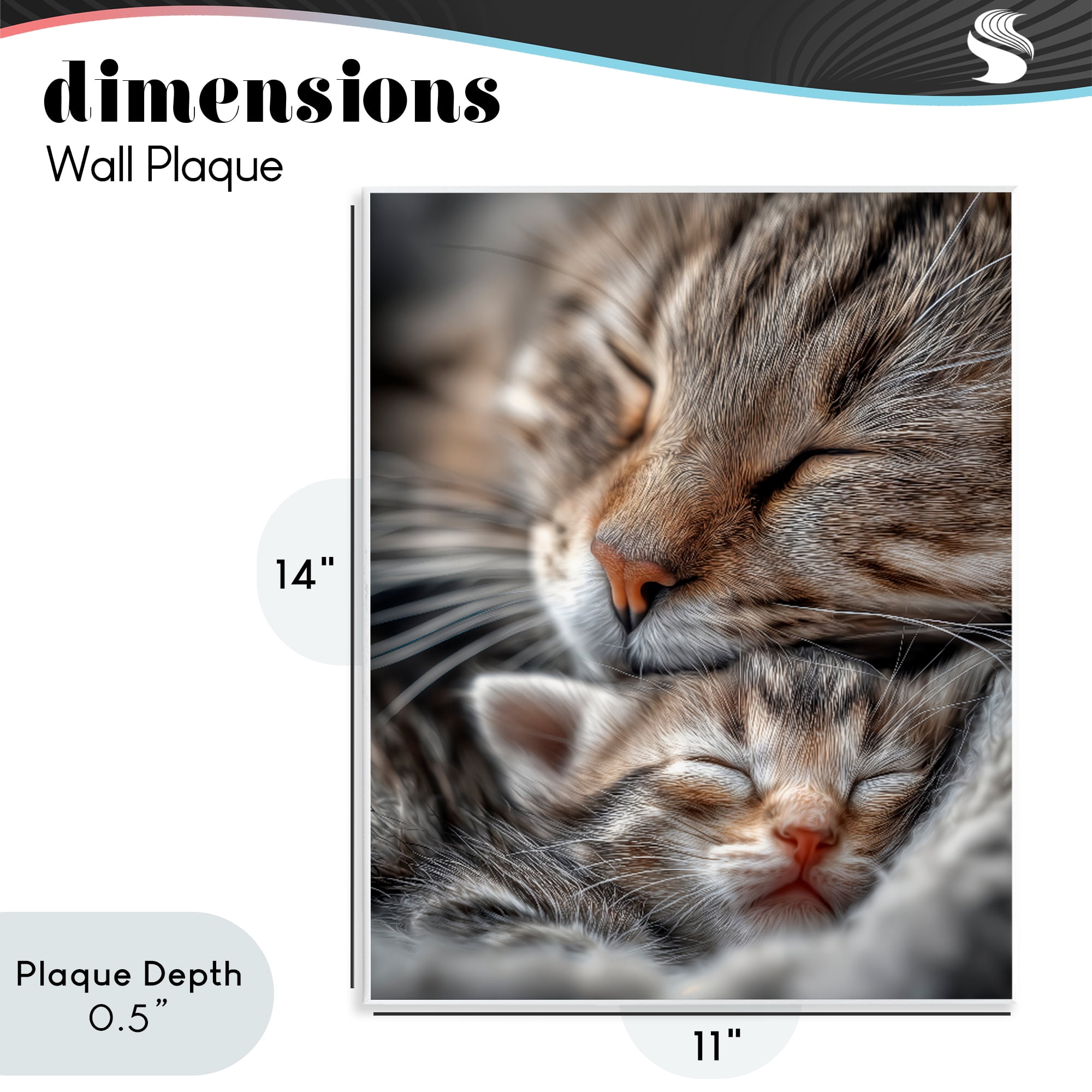 Stupell Industries Kitty Love Cuddles Wall Plaque Art, design by Scott Stulberg