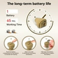 thumbnail image 4 of ELCTRTICI Hearing Aids for Seniors, Mini Invisible Hearing Aid with Smart Noise Reduction Clear Sound, Replaceable Battery, VHP-603 Single, Beige, 4 of 7