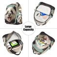 thumbnail image 5 of JIALIOU Mini Backpack Purse for Women Quilted Casual Daypack Small Travel Shoulder Bag, Panda Oil Painting, 5 of 7