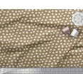 thumbnail image 2 of Soimoi Brown Cotton Duck Fabric White Dots Fabric Prints By Yard 42 Inch Wide, 2 of 3