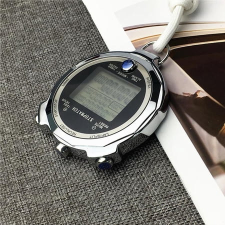 Digital Sports Stopwatch Clock 200 Memory Spaces Training Stopwatch ...