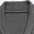 thumbnail image 6 of ShomPort Long Sleeve Cadigan for Mens V-Neck Turn Down Cable Knit Button Business Casual Sweaters with Pockets Lounge Casual Tops, 6 of 7
