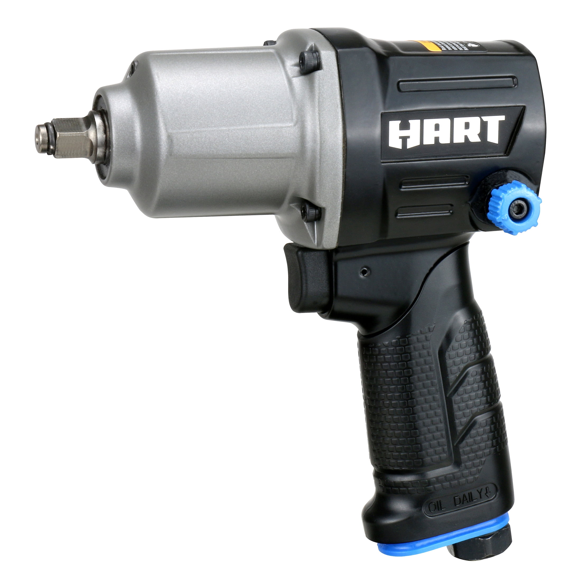 HART 3/8 in. Air Impact Wrench, Twin-hammer Impact Mechanism, 250 ft-lbs of Torque