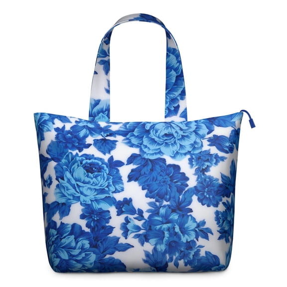 Flower Women's Large Weekend Travel Bag Moving Canvas Handbag Thick Double Layer Beach Weekend Travel Unisex Hospital Maternity Delivery with Toiletry Waterproof