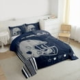 thumbnail image 3 of jejeloiu American Rugby Football Twin Comforter Sets,Boys Ball Games Bedding Set For Kids Reversible 2-Piece, 3 of 8