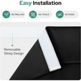 thumbnail image 3 of 100% Blackout French Door Curtains, Privacy Door Curtains for Door Window, 26 X 40 Inch Room Darkening Curtains, Thermal Insulated Door Window Shades for Bedroom, (1 Panel, Light Grey), 3 of 7