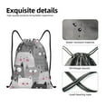 thumbnail image 6 of Bingfone Cats Group Drawstrings Backpacks Bags For Men Women Gym Drawstrings Bag, 6 of 9