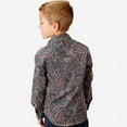 thumbnail image 2 of Roper Boys Long Sleeve Snap Old Time Paisley Western Shirt, 2 of 2