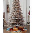 thumbnail image 4 of Coastal Pumpkins Christmas Tree Skirt 48 Inches Large Christmas Skirt Tree, Fall Nautical Starfish Beach Tree Skirt Christmas Decorations for Fireplace Party Holidays Indoor Outdoor, 4 of 7