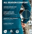 thumbnail image 4 of Merino.tech Men’s 100% Merino Wool Heavyweight Base Layer Top and Bottom Set Includes 𝗕𝗼𝗻𝘂𝘀 Hiking Socks, 4 of 6