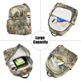 thumbnail image 5 of JIALIOU Mini Backpack Purse for Women Quilted Casual Daypack Small Travel Shoulder Bag, Eagle Clouds Feather, 5 of 7