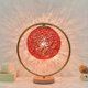 thumbnail image 1 of Round Vine Ball Table Lamp Romantic Decorative Night Light for Wedding Bedroom Red, 1 of 5