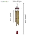 thumbnail image 6 of BadPiggies Wind Chimes Outdoor, Large Wind Chimes, 33" Garden Chimes with 6 Aluminum Tuned Tubes for Indoor Outdoor Garden Patio Decor, Gold, 6 of 7