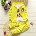 thumbnail image 3 of Owordtank Girls Boys 2 Piece Tracksuit Sets Cute Bunny Print Long Sleeve Zip Up Jacket + Joggers Sweatpants Fall Oufits, 3 of 3
