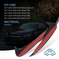 thumbnail image 5 of 2x Rear Bumper Splitter Spoiler Canard Air Vent Black for Mercedes-Benz C300, 5 of 6