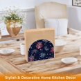 thumbnail image 6 of Yayeee Napkin Holder for Table Kitchen Paper Tissue Organization, Red and Blue Fireworks Pattern, 6 of 8