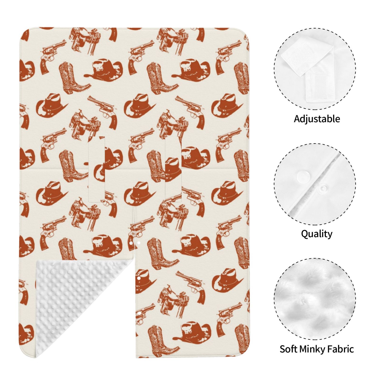 Car Seat Cover Baby - Cowboy Western Breathable Infant Car Seat Cover for Baby Carseat, Lightweight Comfort Baby Essentials Must Haves Newborn Stuff for Girl Boy