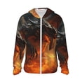 thumbnail image 2 of Lsque Fiery Dragon Of Chaos UPF 50+ Lightweight Sun Protection Men's Women's Long Sleeve Shirt, Hoodie Performance -Small, 2 of 9
