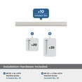 thumbnail image 3 of Amerock Cityscape 3 inch (76mm) Center-to-Center Polished Chrome Cabinet Pull - 10 Pack, 3 of 5