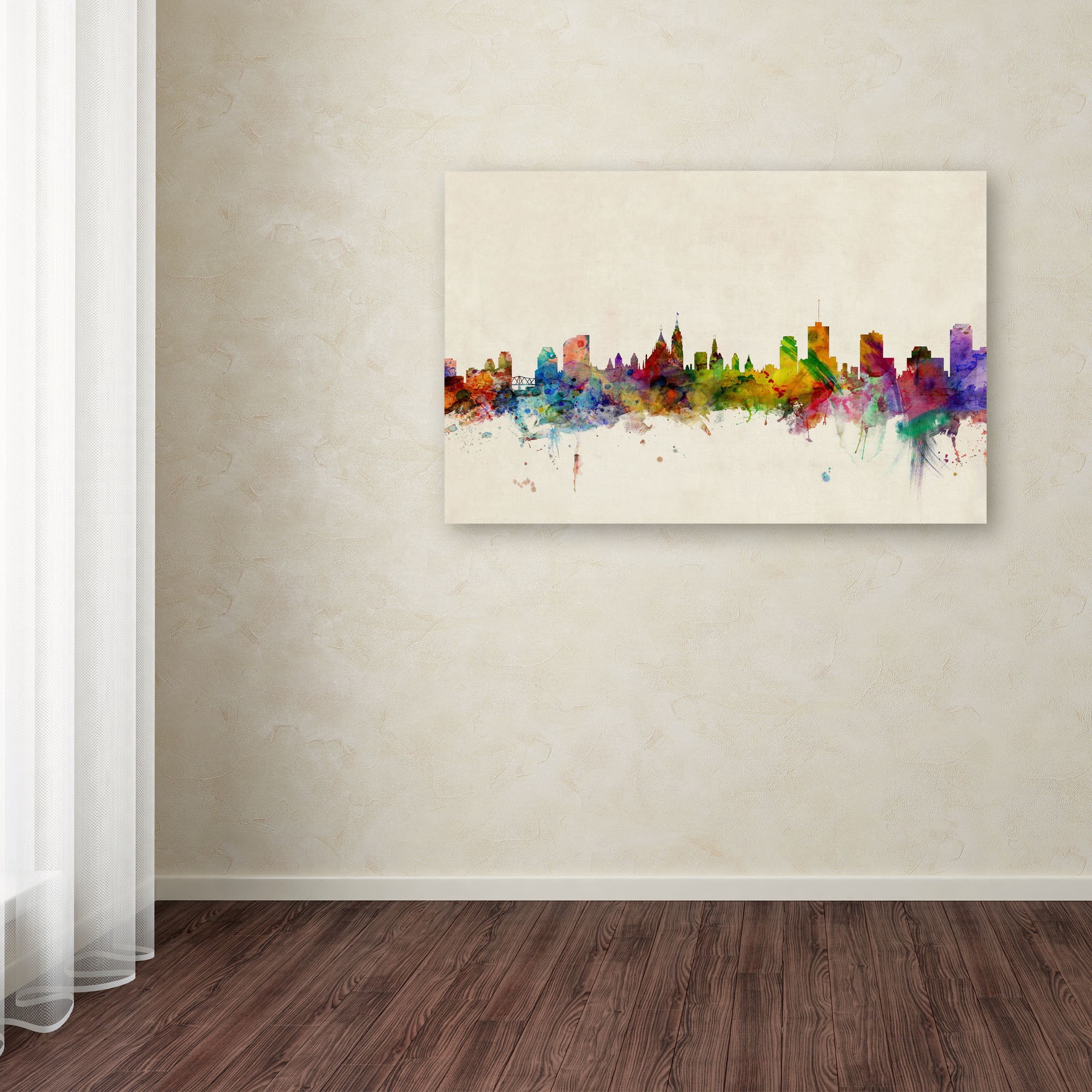 Trademark Fine Art "Ottawa Canada" Canvas Art by Michael Tompsett