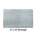 thumbnail image 4 of Better Trends 21" x 34" Premium Bathroom Rugs 100% Cotton Soft Reversible Tufted Bath Mat Water Absorbent Bath Rug Ideal for Bathroom Shower and Tub Use (Blue) Edge Collection, 4 of 6