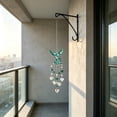 thumbnail image 3 of SLYNSHome Angel Crystal Suncatcher Hanging Ornament,Green Heart Prism Light Catcher Pendant, Colorful Beaded Window Hanging Decor For Garden Patio Indoor Home Decor, 3 of 5