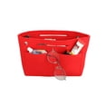 thumbnail image 2 of LAVA Portable Purse Organizer Insert for Handbags Felt Tote Bag Organizer Insert with Handle Makeup Cosmetic Storage Pouch Red, 2 of 10