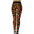 thumbnail image 3 of Pantalones deportivos para correr con estampado navideño de Yoga de cintura alta a la moda para mujer Fridja  hfkajh104272, 3 of 3