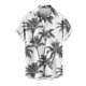 thumbnail image 4 of Mens Casual Manga Corta Botón Abajo Camisas Turndown Cuello Hawaii Impresión Botón Camisa Cardigan, 4 of 5