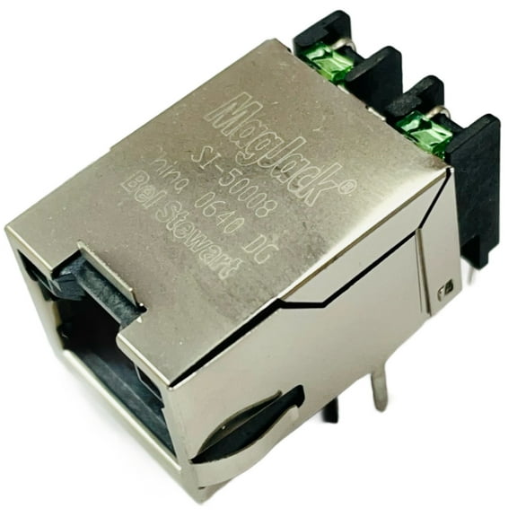 SI-50008 Conn Telephone/Telecom RCP 8 POS 2.54mm Solder RA Thru-Hole 12 Terminal 1 Port