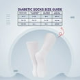 thumbnail image 4 of Diamond Star Diabetic Socks, Non-Binding Circulatory Cushion Cotton Crew Diabetic Socks for Men Women (White - 12 Pairs, Socks Size 10-13, Fit Men's Shoe Size 7-12), 4 of 7