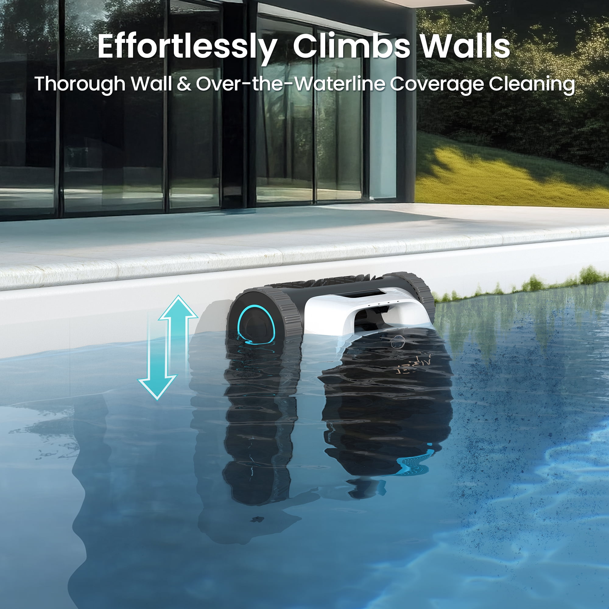 Aiper Scuba N1 Plus Robotic Pool Cleaner with MicroMesh™ Filtration for In-Ground Pools, Caterpillar Treads, and Mobile App