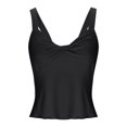 thumbnail image 5 of Dealovy Tank Tops for Women Deep V Neck Sleeveless Shirts Crop Going out Top Slim Fitted Base Layer Tees, 5 of 7