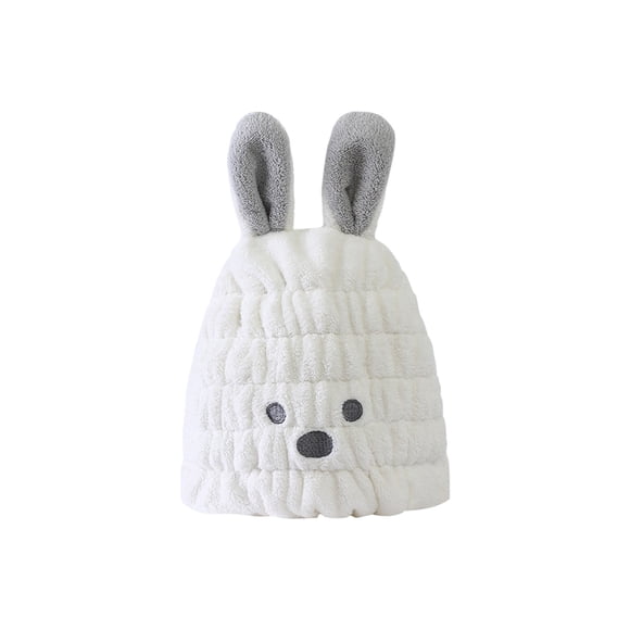 Gorra de toalla para el pelo de secado rápido para niños - Gorro de baño absorbente de microfibra con orejas adorables para niños y niñas