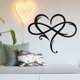 thumbnail image 3 of Muyoka Metal Infinity Heart Art Decor - Letrero personalizado para colgar en la pared Love Heart Shape Infinity Symbol Metal Heart Love Sign Decoraciones Regalo familiar para parejas, 13 "* 11" Muyoka Hogar, 3 of 7