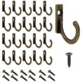 thumbnail image 1 of 60 ganchos de pared de bronce antiguo vintage con tornillos, perchero pequeño con tornillos para cuencos, joyas, bolsos, toallas, baño y cocina, 1 of 4