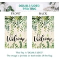 thumbnail image 2 of Summer Welcome Wedding Garden Flag 12.5 x 18 Inch Double Sided Evergreen Green Leaf Eucalyptus Leaves Spring Yard Flag Vertical Farmhouse Yard Outdoor Decoration, 2 of 12