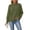 *Army Green, variant on ClodeEU Women's Crew Neck Waffle Knit Drop Shoulder Long Sleeve Pullover,Casual Loose Basic Sweatshirt Top Army Green,Women's Plus L